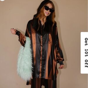 Posh Satin Playsuit in Midnight Carousel
Stripes-SOLD OUT ONLINE